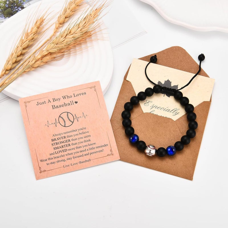 EFVISD Store Soccer Football Basketball Baseball Hockey Bracelet Gifts for Boys Players Team Lovers Son Grandson Brother Nephew Friend as Birthday/Valentines Day/Graduation/Back to School/Christmas Gifts - Image 5